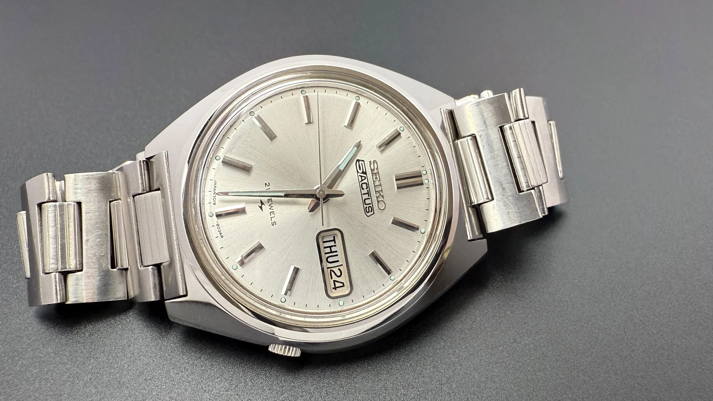 1979年製 SEIKO 5 ACTUS 自動巻 日本製 シルバー文字盤 1979年製 SEIKO 5 ACTUS 自動巻 日本製 シルバー文字盤